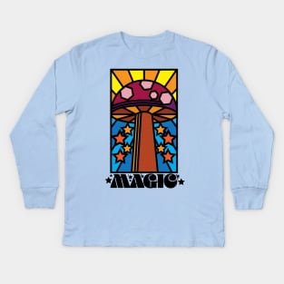 Mushroom Magic Kids Long Sleeve T-Shirt